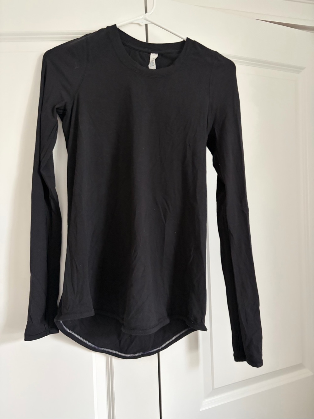 lululemon athletica Black Crewneck Long Sleeve Top
